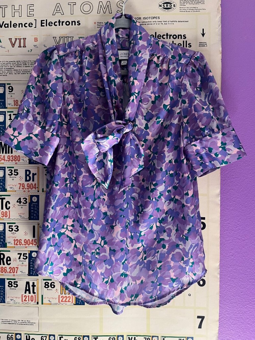Like New J. Crew Tie-neck Blouse